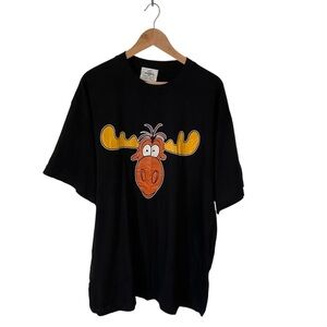 Vintage NWT Universal Studio Rocky and Bullwinkle Wardrobe Prop Shirt XL